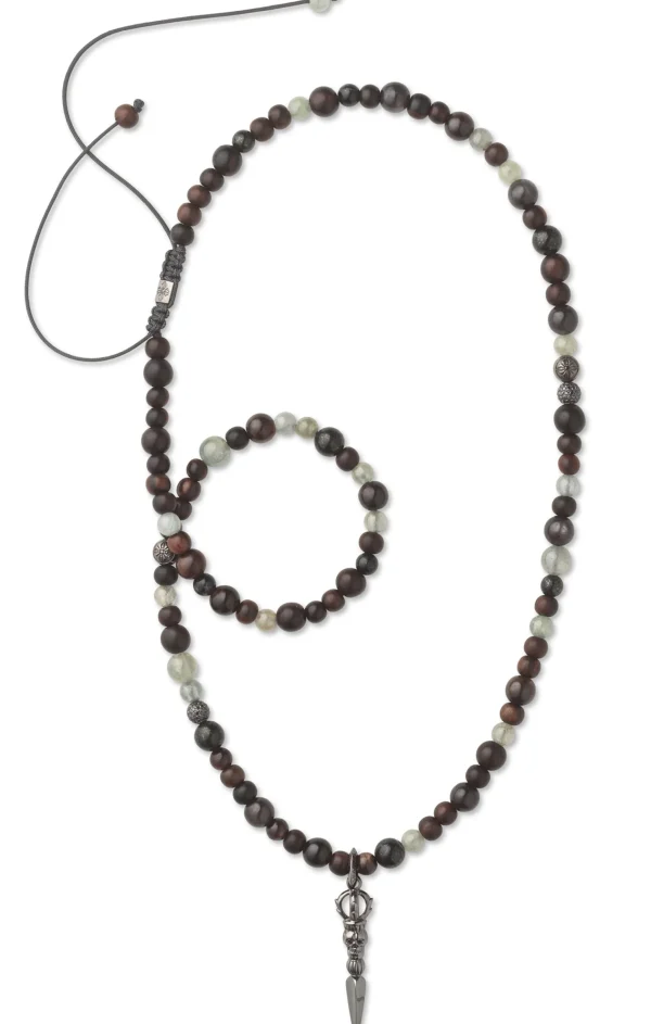 Shamballa Jewels Necklace with Laughing Skull Phurpa Pendant Best